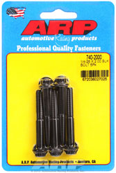 Click for a larger picture of ARP 1/4-28 x 2.000 Black Oxide Bolt, 12-Point Head, 5-pk