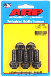 Click for a larger picture of ARP 7/16-20 x 1.000 Black Oxide Bolt, 7/16" 12-Pt Head, 5-pk