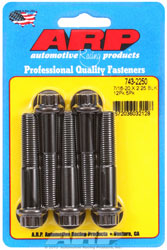 Click for a larger picture of ARP 7/16-20 x 2.250 Black Oxide Bolt, 7/16" 12-Pt Head, 5-pk