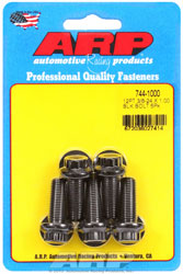 Click for a larger picture of ARP 3/8-24 x 1.000 Black Oxide Bolt, 7/16" 12 Pt Head, 5-pk