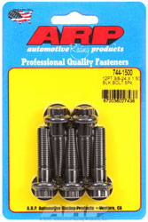 Click for a larger picture of ARP 3/8-24 x 1.500 Black Oxide Bolt, 7/16" 12 Pt Head, 5-pk