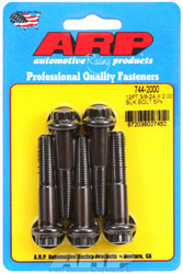 Click for a larger picture of ARP 3/8-24 x 2.000 Black Oxide Bolt, 7/16" 12 Pt Head, 5-pk