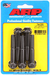 Click for a larger picture of ARP 3/8-24 x 2.250 Black Oxide Bolt, 7/16" 12 Pt Head, 5-pk