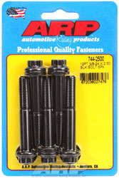 Click for a larger picture of ARP 3/8-24 x 2.500 Black Oxide Bolt, 7/16" 12 Pt Head, 5-pk