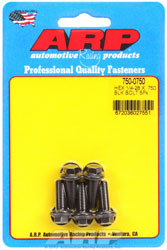 Click for a larger picture of ARP 1/4-28 x .750 Black Oxide Bolt, Hex Head, 5-pk