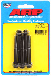 Click for a larger picture of ARP 1/4-28 x 2.250 Black Oxide Bolt, Hex Head, 5-pk