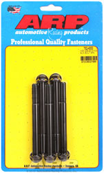 Click for a larger picture of ARP 3/8-24 x 4.000 Black Oxide Bolt, 3/8" Hex Head, 5-pk