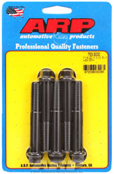Click for a larger picture of ARP 7/16-20 x 3.000 Black Oxide Bolt, 7/16" Hex Head, 5-pk