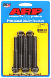 Click for a larger picture of ARP 7/16-20 x 3.000 Black Oxide Bolt, 7/16" Hex Head, 5-pk