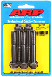 Click for a larger picture of ARP 3/8-24 x 2.500 Black Oxide Bolt, 7/16" Hex Head, 5-pk