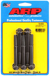 Click for a larger picture of ARP 3/8-24 x 3.000 Black Oxide Bolt, 7/16" Hex Head, 5-pk