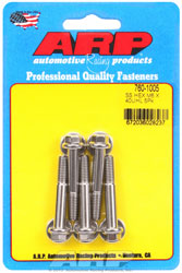 Click for a larger picture of ARP M6 x 1.00 x 40 Hex Head Stainless Steel Bolt, 5-Pack