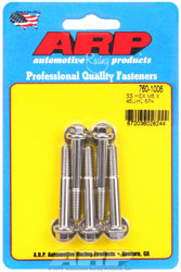 Click for a larger picture of ARP M6 x 1.00 x 45 Hex Head Stainless Steel Bolt, 5-Pack