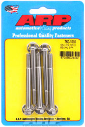 Click for a larger picture of ARP M6 x 1.00 x 65 Hex Head Stainless Steel Bolt, 5-Pack
