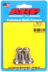 Click for a larger picture of ARP M6 x 1.00 x 16 Hex Head Stainless Steel Bolt, 5-Pack
