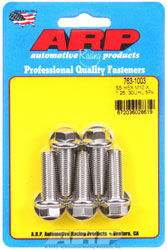 Click for a larger picture of ARP M10 x 1.25 x 30 Hex Head Stainless Steel Bolt, 5-Pack