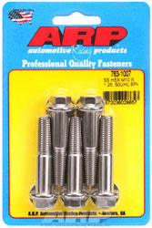Click for a larger picture of ARP M10 x 1.25 x 50 Hex Head Stainless Steel Bolt, 5-Pack