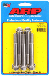 Click for a larger picture of ARP M10 x 1.25 x 80 Hex Head Stainless Steel Bolt, 5-Pack