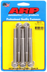 Click for a larger picture of ARP M10 x 1.25 x 90 Hex Head Stainless Steel Bolt, 5-Pack