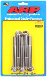 Click for a larger picture of ARP M12 x 1.50 x 100 Hex Head Stainless Steel Bolt, 5-Pack