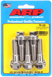 Click for a larger picture of ARP M12 x 1.75 x 45 Hex Head Stainless Steel Bolt, 5-Pack