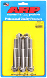 Click for a larger picture of ARP M12 x 1.75 x 90 Hex Head Stainless Steel Bolt, 5-Pack