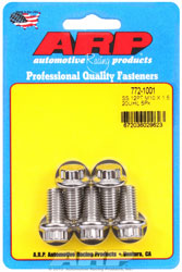 Click for a larger picture of ARP M10 x 1.50 x 20 12-Point Head Stainless Steel Bolt, 5-Pk