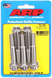 Click for a larger picture of ARP M10 x 1.50 x 60 12-Point Head Stainless Steel Bolt, 5-Pk