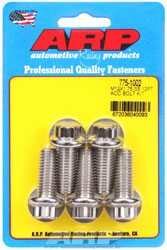 Click for a larger picture of ARP M12 x 1.75 x 30 12-Point Head Stainless Steel Bolt, 5-Pk