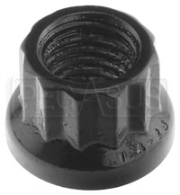 Click for a larger picture of ARP 1/4-28 12-Point Nut, Black Oxide, each