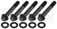 Click for a larger picture of ARP M10 x 1.50 x 65 Hex Head Black Oxide Bolt, 5-Pack