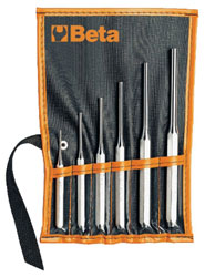 Click for a larger picture of Beta Tools 31/B6, Set of 6 Pin Punches in Wallet
