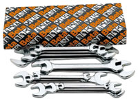 Click for a larger picture of Beta Tools 55AS/11 Set of 11 Double Open End Wrenches, SAE