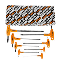 Click for a larger picture of Beta 96T/AS8, 8 Piece T-Handle Hex Key Wrench Set, SAE