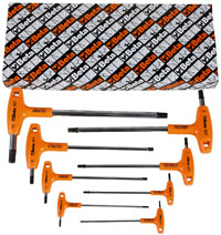 Click for a larger picture of Beta 96T/S8, 8 Piece T-Handle Hex Key Wrench Set, Metric