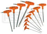 Large photo of Beta 96T/S11, 11 Piece T-Handle Hex Key Wrench Set, Metric, Pegasus Part No. BT-000960951