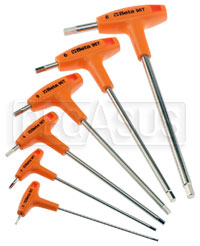 Large photo of Beta 96T/S6, 6 Piece T-Handle Hex Key Wrench Set, Metric, Pegasus Part No. BT-000960952