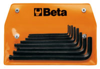 Click for a larger picture of Beta Tools 96BP/AS8 Set of 8 Ball End Hex Keys in Pouch, SAE