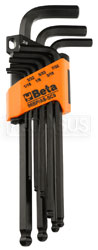 Click for a larger picture of 96BP/AS-SC9 9-Pc Ball End Hex Key Set in Locking Holder, SAE