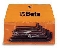 Click for a larger picture of Beta 97RTX/B8 Set of 8 Tamper Resistant Torx Keys in Wallet