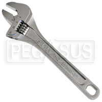 Click for a larger picture of Beta Tools 111E/200 Adjustable Wrench w/ Scale, Chrome, 8"