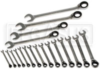 Click for a larger picture of Beta 142/S19 Box of 19 Reversible Ratchet Combo Wrenches, mm