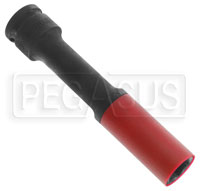 Click for a larger picture of 720LCL Long Wheel Nut Impact Socket w/Plastic Sleeve, 21mm