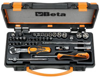 Click for a larger picture of 900/C11 Handle / Bit / Socket Set w/Case, 1/4" Drive, Metric