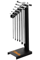 Click for a larger picture of 951/SP6 Set of 6 Sliding T-Handle Hex Wrenches w/Stand, mm