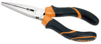 Click for a larger picture of 1162BM Extra Long Nose Pliers, Wide Serrated Jaws, 160mm