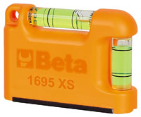 Click for a larger picture of Beta Tools 1695 XS Pocket Spirit Level with Magnetic V-Base