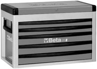 Click for a larger picture of Beta Tools C23S-G Five-Drawer Portable Tool Chest, Grey