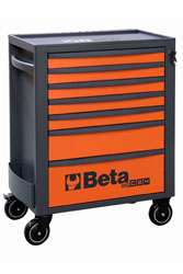 Click for a larger picture of Beta RSC24/7-O Roller Tool Cabinet, Orange - Ships Truck