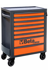 Click for a larger picture of Beta RSC24/8-O Roller Tool Cabinet, Orange - Ships Truck